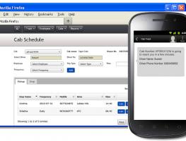 Sagarsoft’s™ Text Based Messaging by CabTracker™ on Android for Transportation Safety