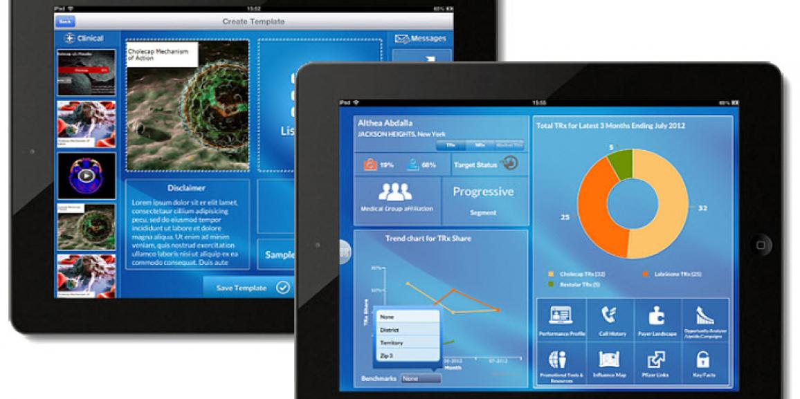 Core Access’ Big Pharma iPad Sales Tool by Sagarsoft™
