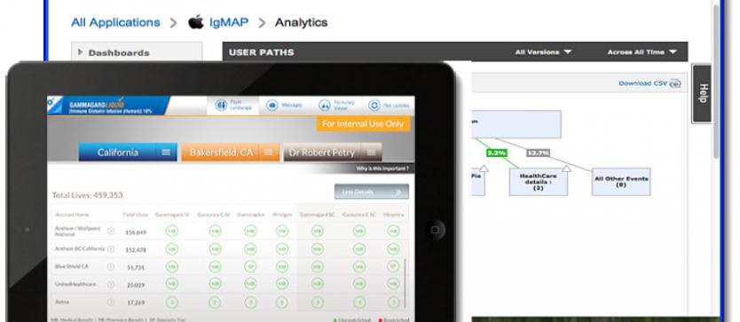 Baxter’s IGMap Sales Tool & Sagarsoft’s™ Mobile Design, Development Expertise